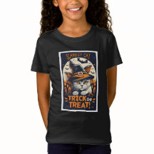 Scaredy Cat Halloween T - Shirt