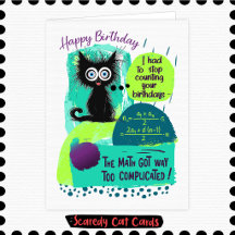 Scaredy Cat Höhere Mathematik Geburtstag