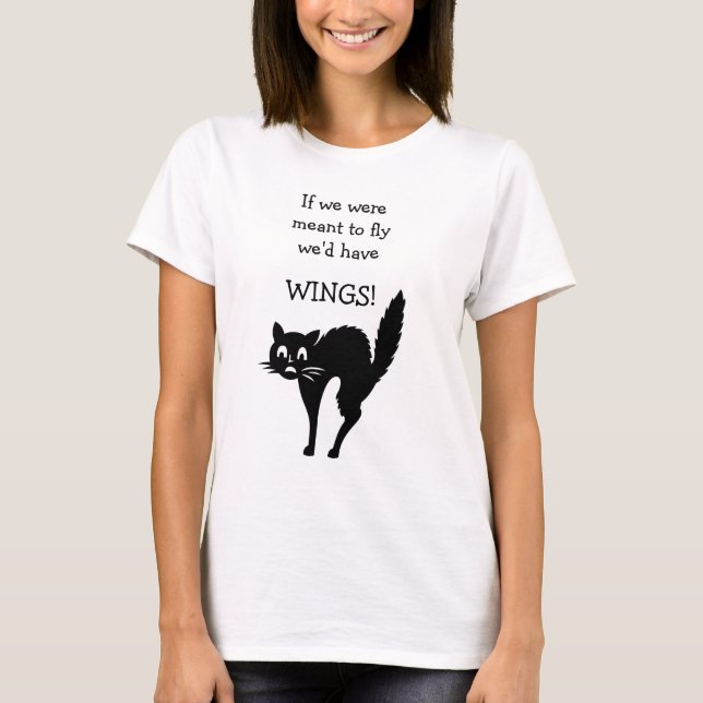 Scaredy-Cat Slogan T-Shirt (Vorderseite)