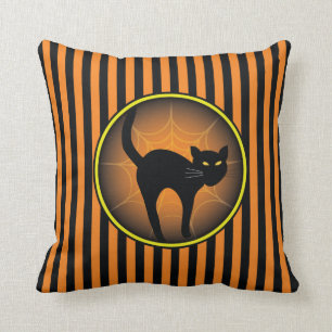 Scaredy Katze Halloween Kissen