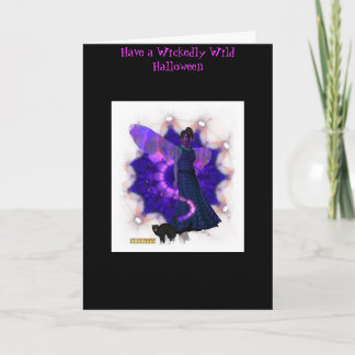 Scarey Fee Halloween Karte