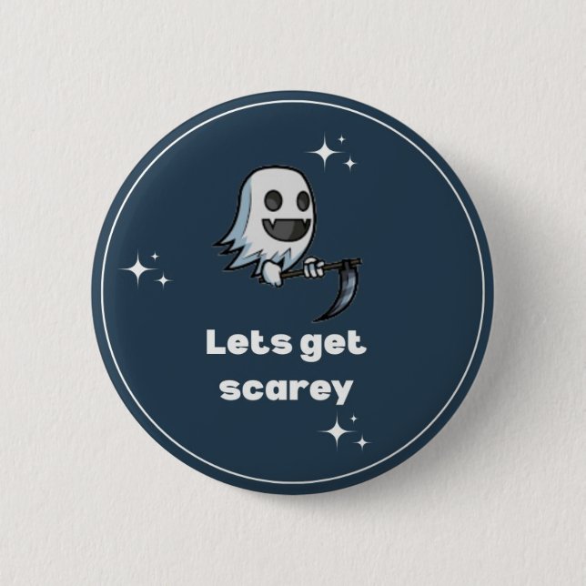 Scarey-Ghost-Button Button (Vorderseite)