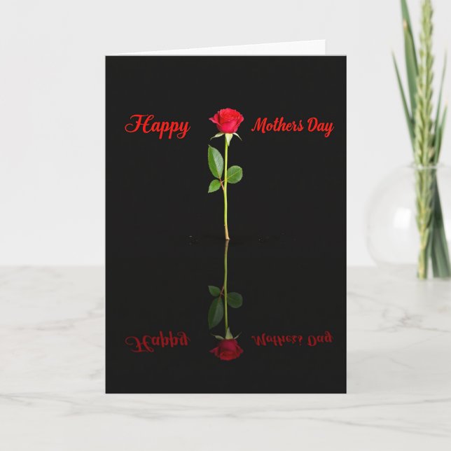 Scarlet Bloom Mothers Day Card Karte (Vorderseite)