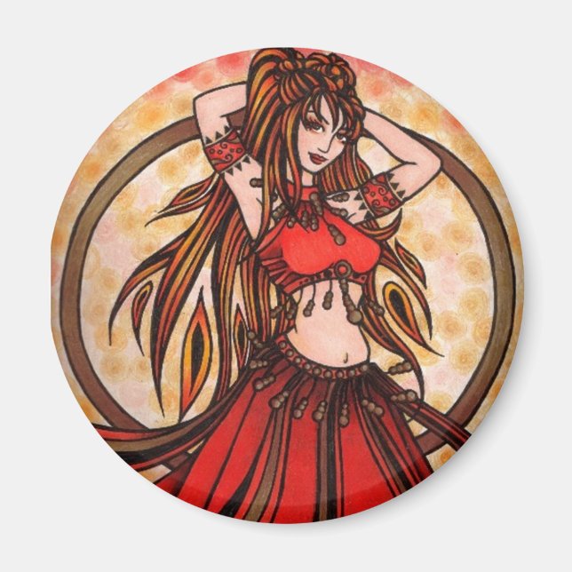 Scarlet Bly Dancer Magnet (Vorne)