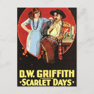 Scarlet Days Movie Poster Postkarte