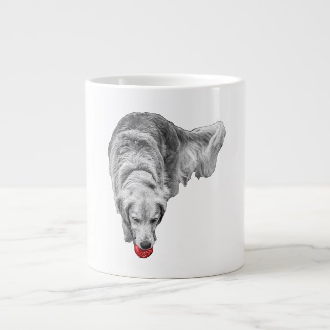 Scarlet Ember Blick Jumbo-Tasse (Vorderseite)
