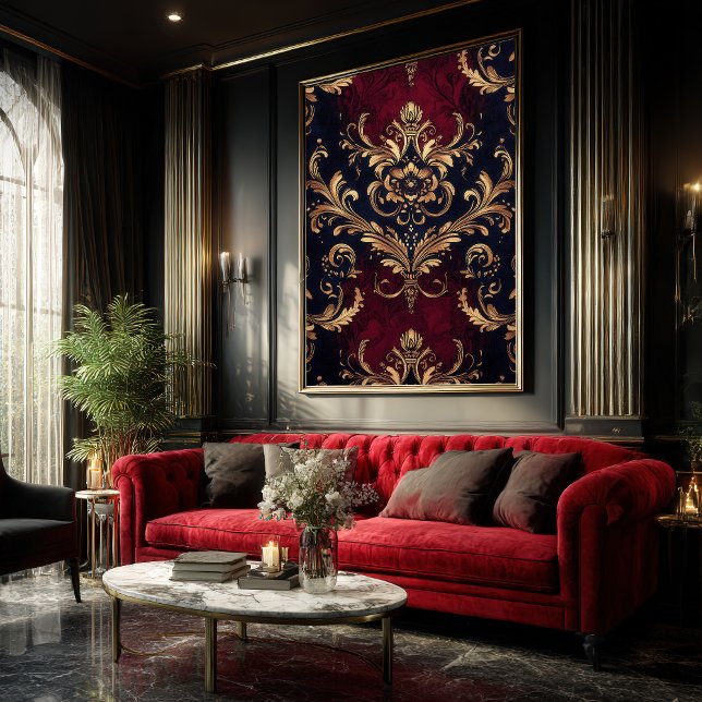 Scarlet & Gold Barock Poster (Von Creator hochgeladen)