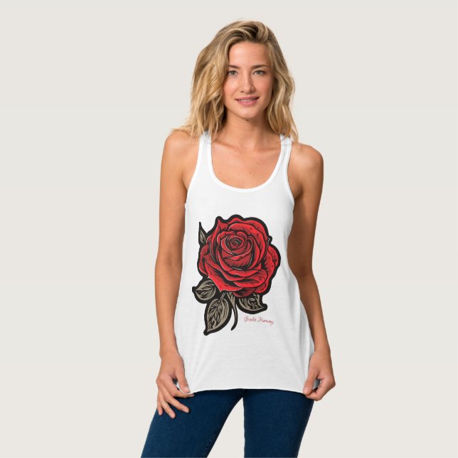 Scarlet Harmony Tank Top (Vorderseite Vollansicht)