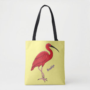 Scarlet ibis bird Cartoon