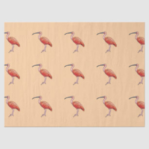 Scarlet Ibis Bird Happy Birthday Seidenpapier