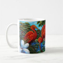 Scarlet Ibis Kaffee Tasse