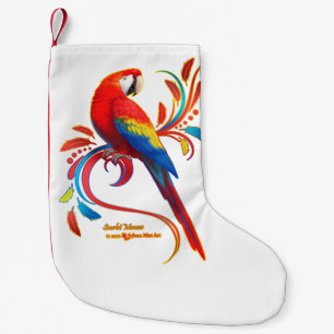 Scarlet Macaw Kleiner Weihnachtsstrumpf