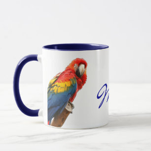 Scarlet Macaw Mexiko Keramik Tasse
