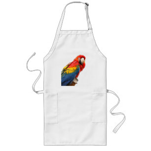 Scarlet Macaw-Schürze Lange Schürze