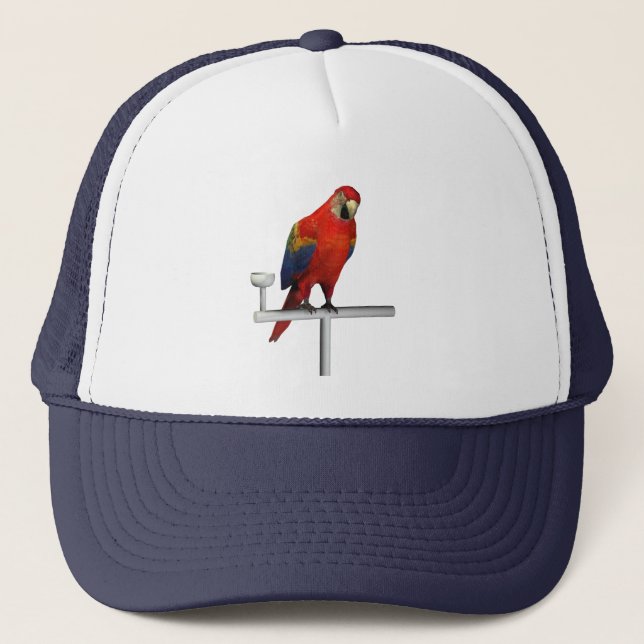 Scarlet Macaw Truckerkappe (Vorderseite)