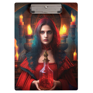 Scarlet Mystic Hexe Clipboard Klemmbrett