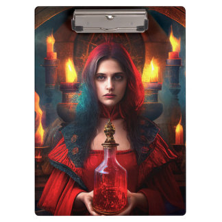 Scarlet Mystic Hexe Clipboard Klemmbrett