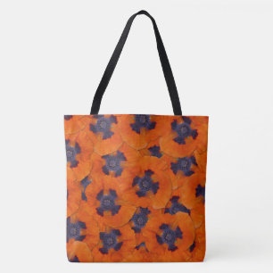 Scarlet Orange Poppy Nahtloses Muster