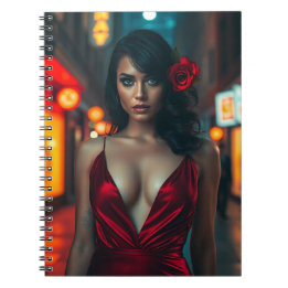 Scarlet Passion - Die Dame im Roten Journal Notizblock