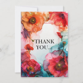 Scarlet Petal Elegante Dankeskarte