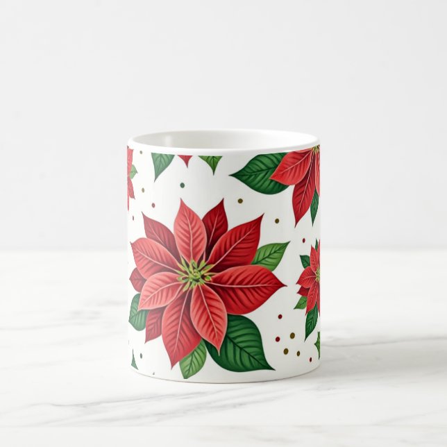 Scarlet Poinsettia Kaffeetasse (Mittel)