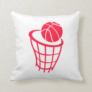 Scarlet Red Basketball Kissen