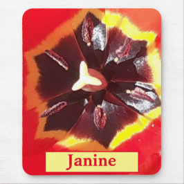 Scarlet Red Tulip Mousepad