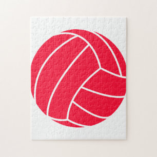 Scarlet Red Volleyball Puzzle