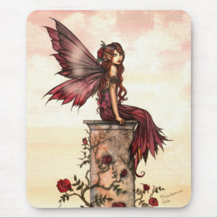 Scarlet Rose Faiasy Fantasy Art Mousepad
