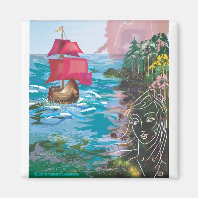 Scarlet Sails Magnet (Vorne)