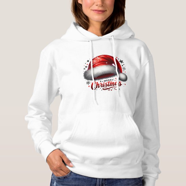 Scarlet Santa Hat Glow Hoodie (Vorderseite)