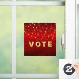Scarlet Starlight Cascade Vote Fensteraufkleber