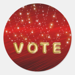 Scarlet Starlight Cascade Vote Runder Aufkleber