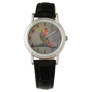 Scarlet Tanager Molting - Original Foto Armbanduhr