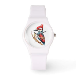 Scarlet Wappen Woodpecker Armbanduhr