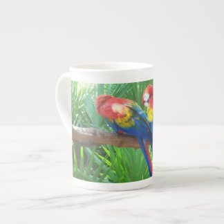 Scarletmacaws-Knochen-China-Tasse Prozellantasse