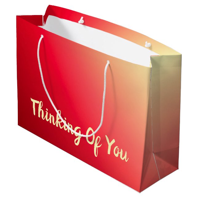 Scarlett-Denken Große Geschenktüte (Rückseite Schrägansicht)