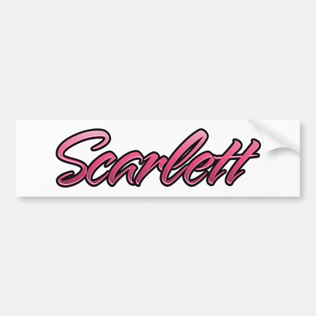 Scarlett verblasst pink Aufkleber Sticker Autoaufkleber (Vorne)