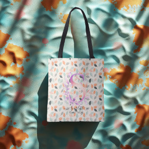 Scarletts anmutige Blüte - Boho-Floral-Monogramm S