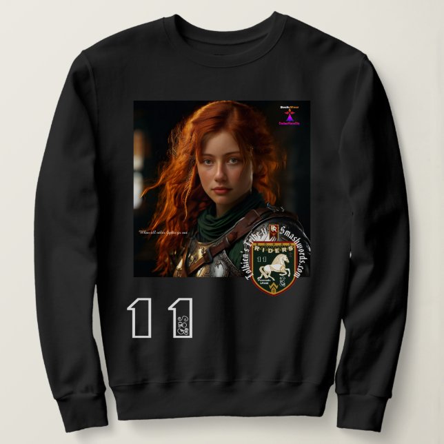 Scarlie B. Green Knight kleinere Sweatshirt (Design vorne)