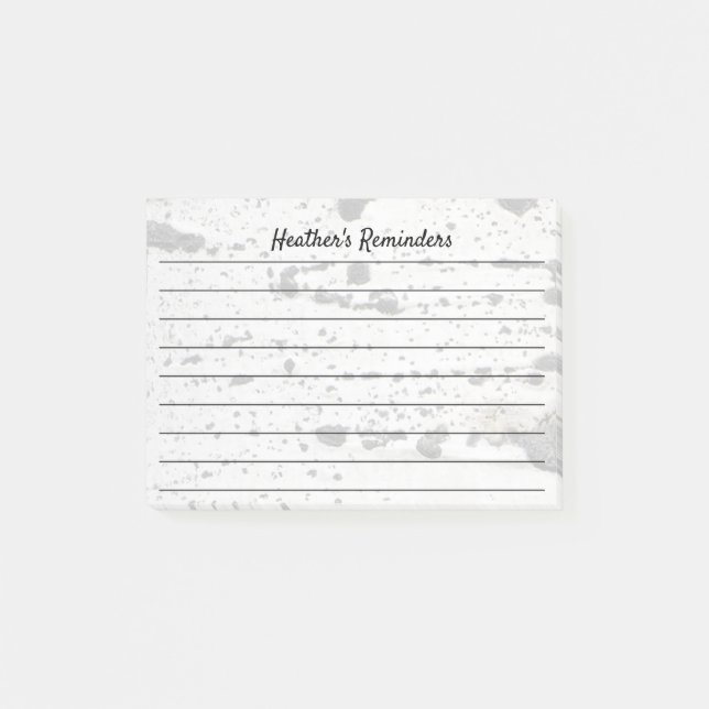 Scarred Quaking Aspen Tree Bark Fotografie Post-it Klebezettel (Vorderseite)