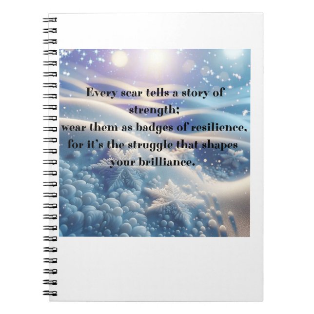 Scars Into Scars - Resilience Affirmation Notizblock (Vorderseite)