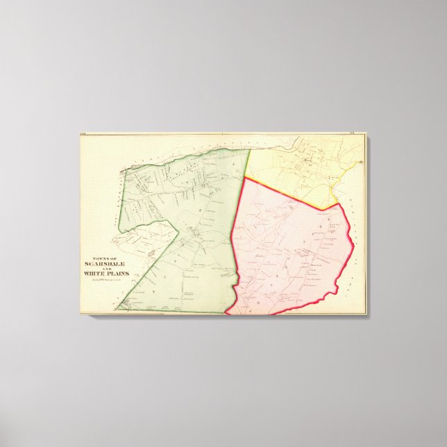 Scarsdale, White Plains, New York Leinwanddruck (Vorderseite)