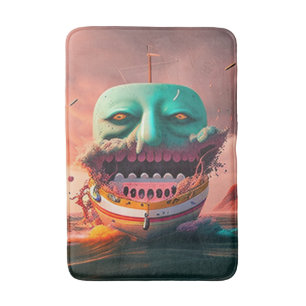 Scary boat badematte