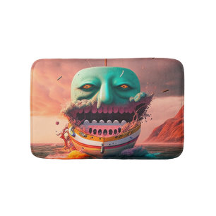 Scary boat badematte