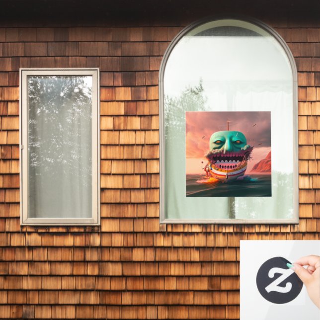 Scary boat fensteraufkleber (Fenster Zuhause)