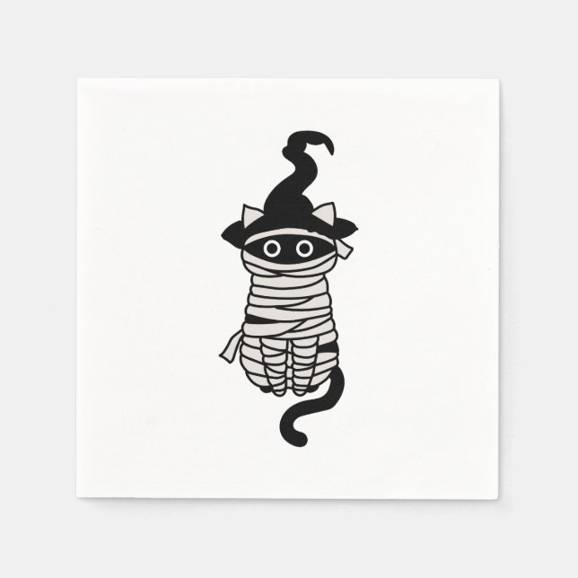 Scary cat wrapped serviette (Vorderseite)