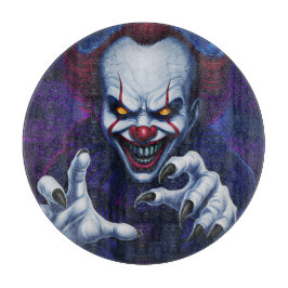 Scary Clown Cutting Board Schneidebrett