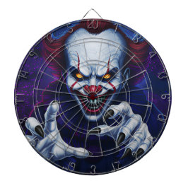 Scary Clown Dartboard Dartscheibe