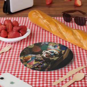 Scary Clown Paper Plate Pappteller
